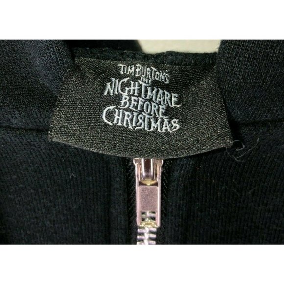Tim Burton's The Nightmare Before Christmas Zip Up Hoodie Sweatshirt - Picture 4 of 5